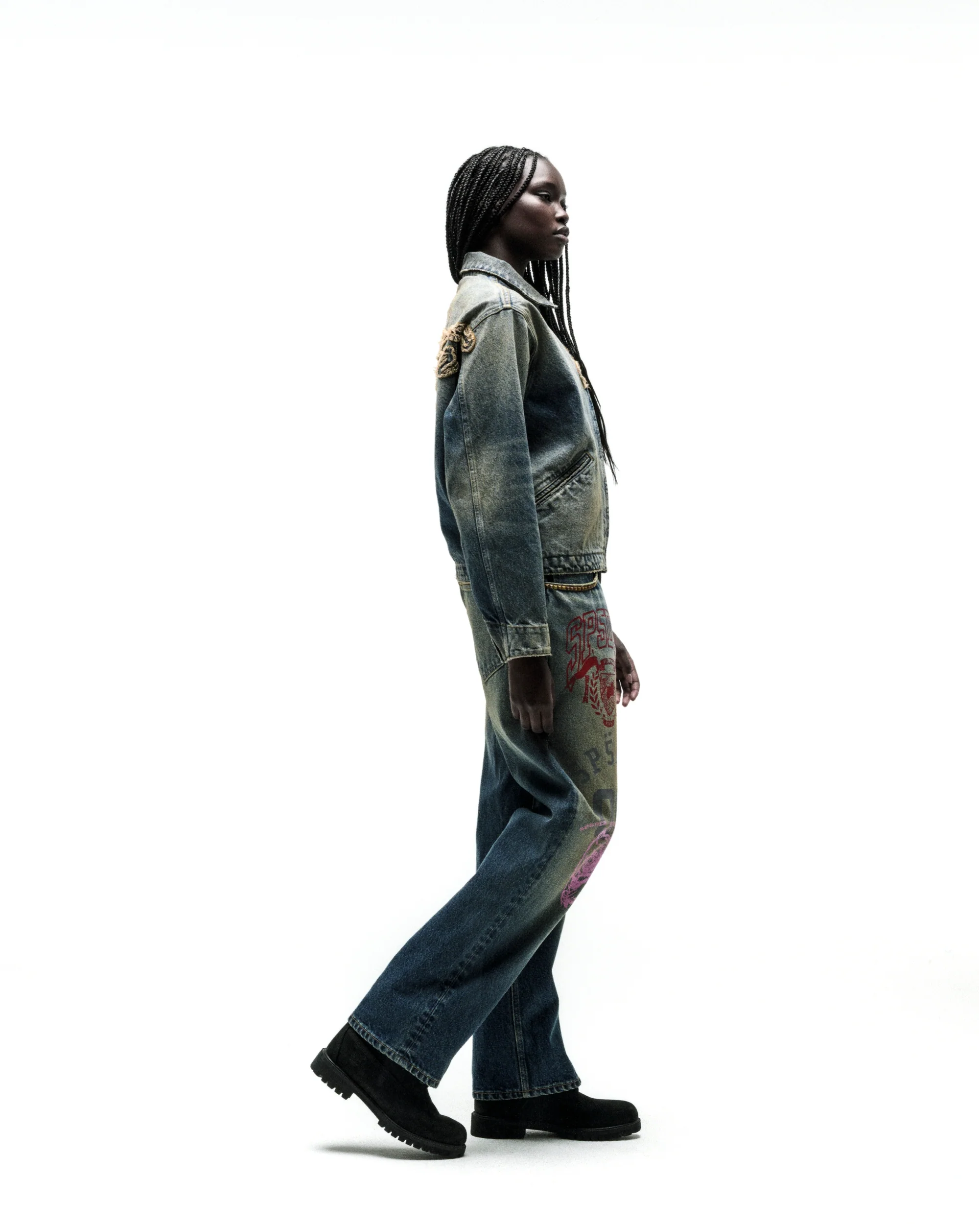 SCRIPT DENIM WORK JACKET - Image 11