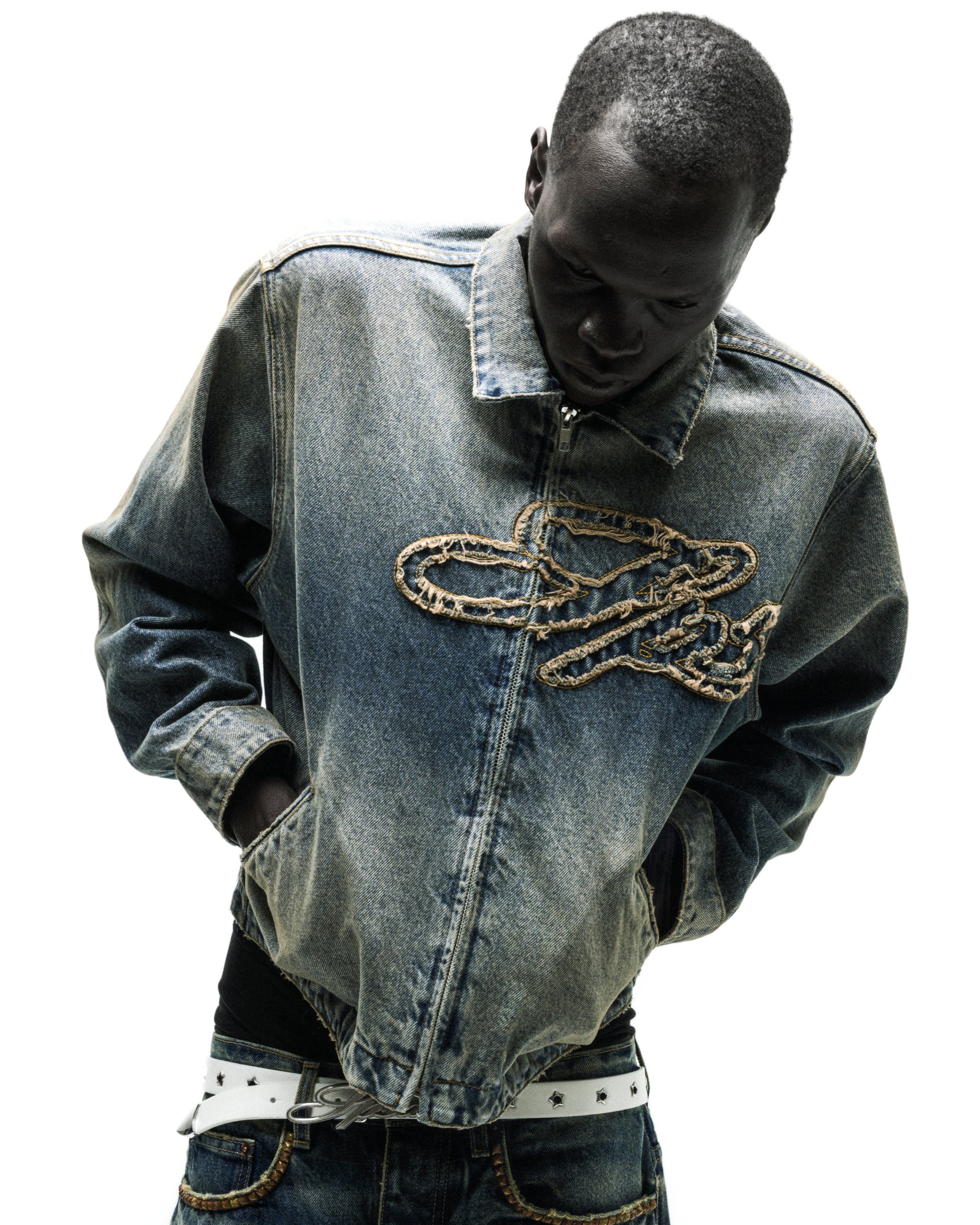SCRIPT DENIM WORK JACKET - Image 14