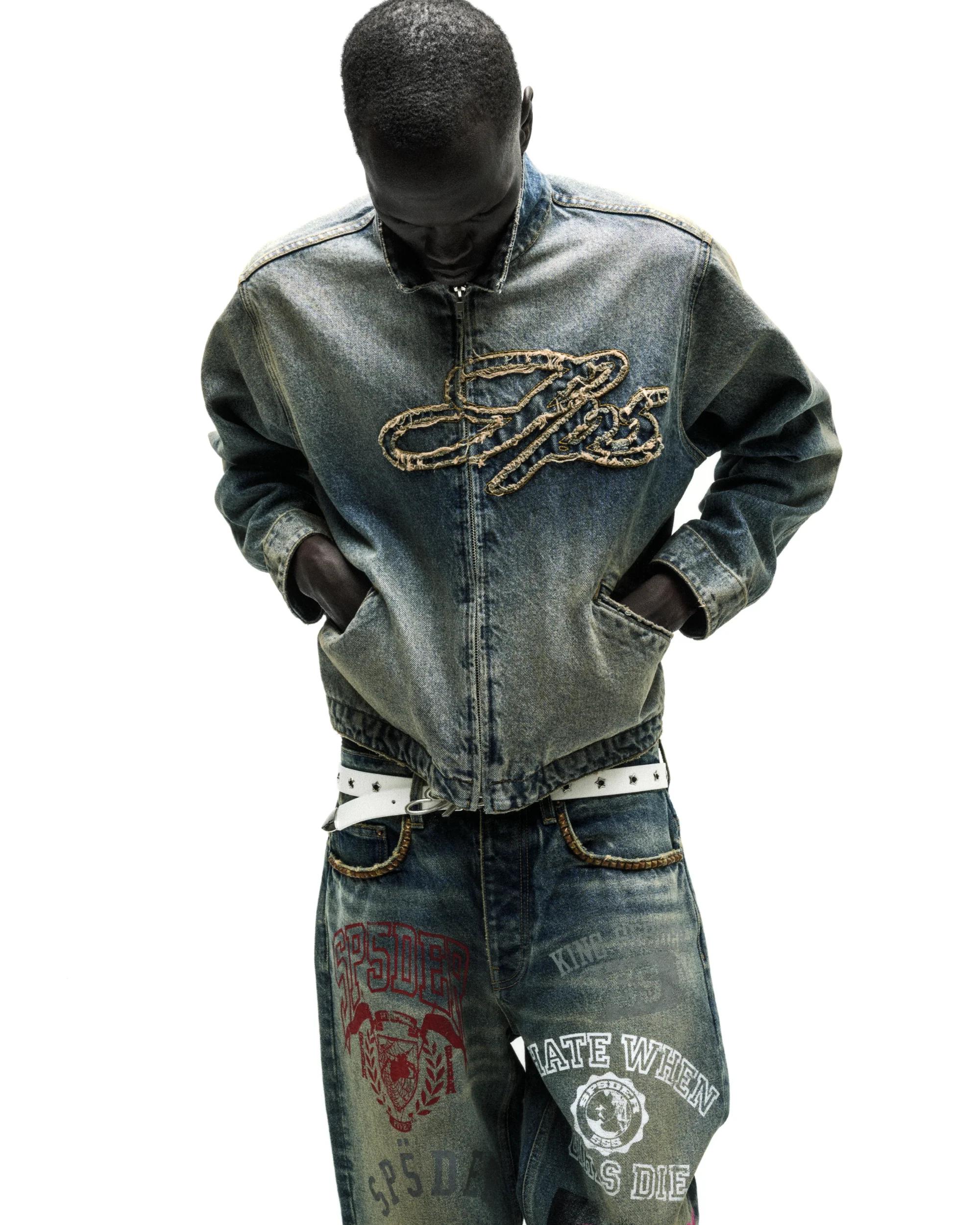 SCRIPT DENIM WORK JACKET - Image 16