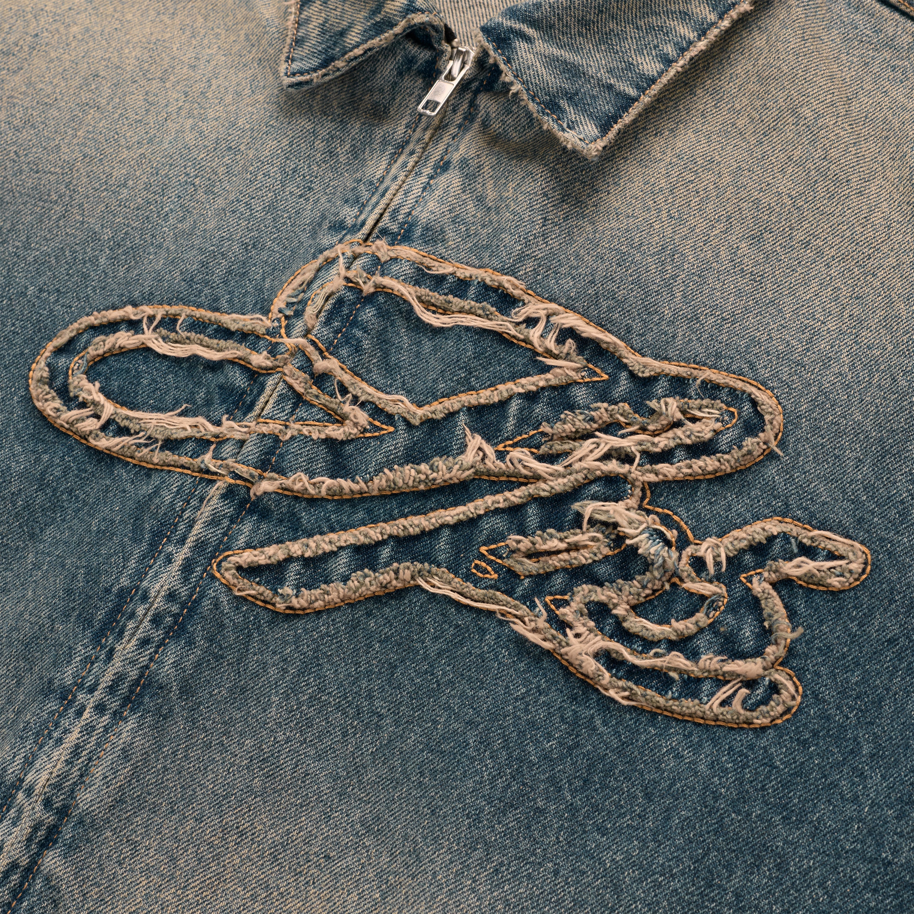 SCRIPT DENIM WORK JACKET - Image 3