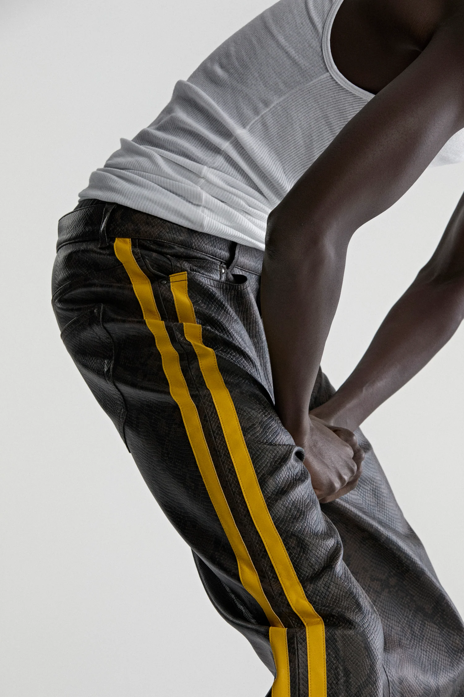 SNAKE LEATHER PANT - Image 13