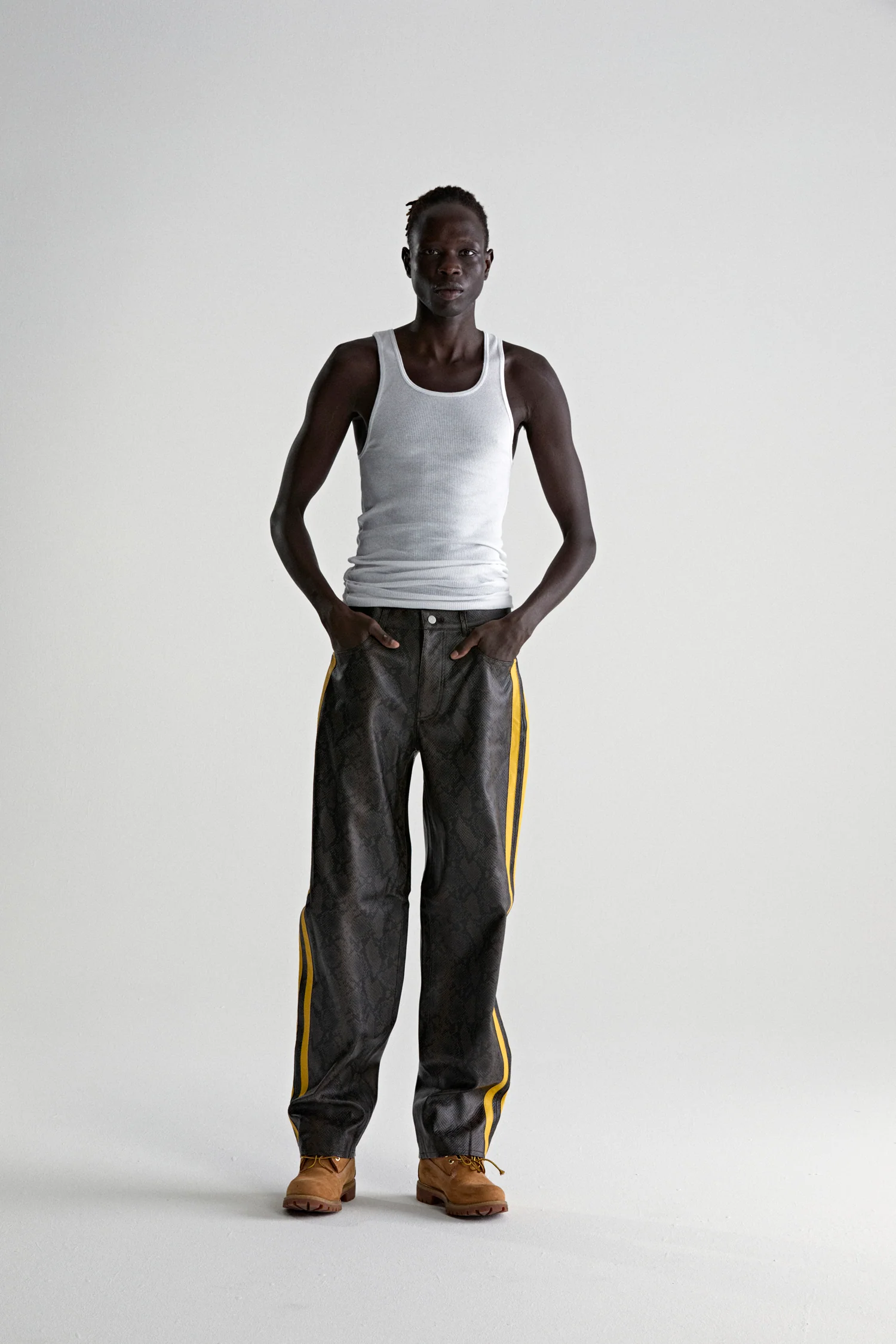 SNAKE LEATHER PANT - Image 3