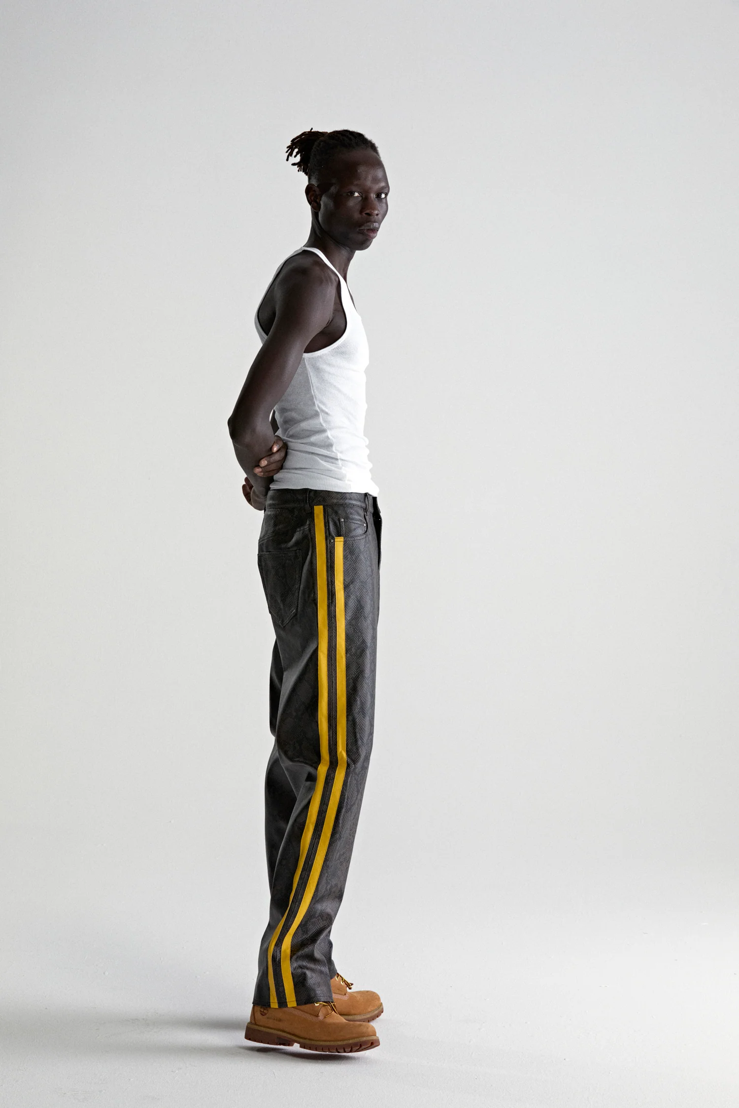 SNAKE LEATHER PANT - Image 4