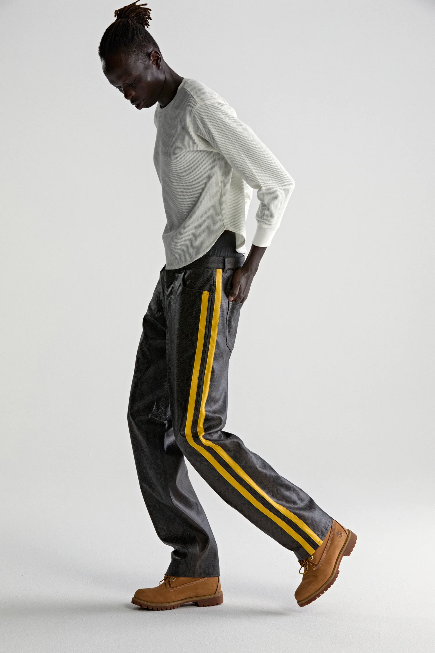 SNAKE LEATHER PANT - Image 9