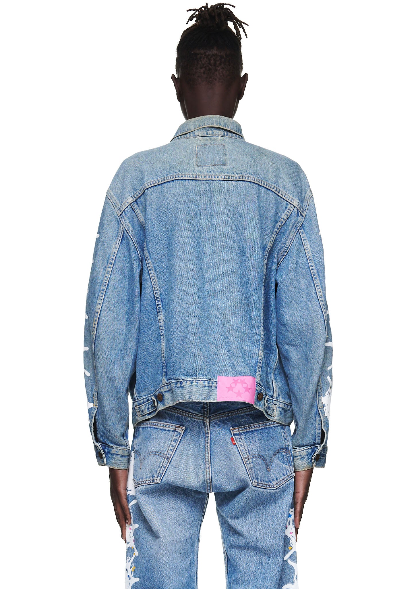 VINTAGE WEB DENIM TRUCKER JACKET - Image 5
