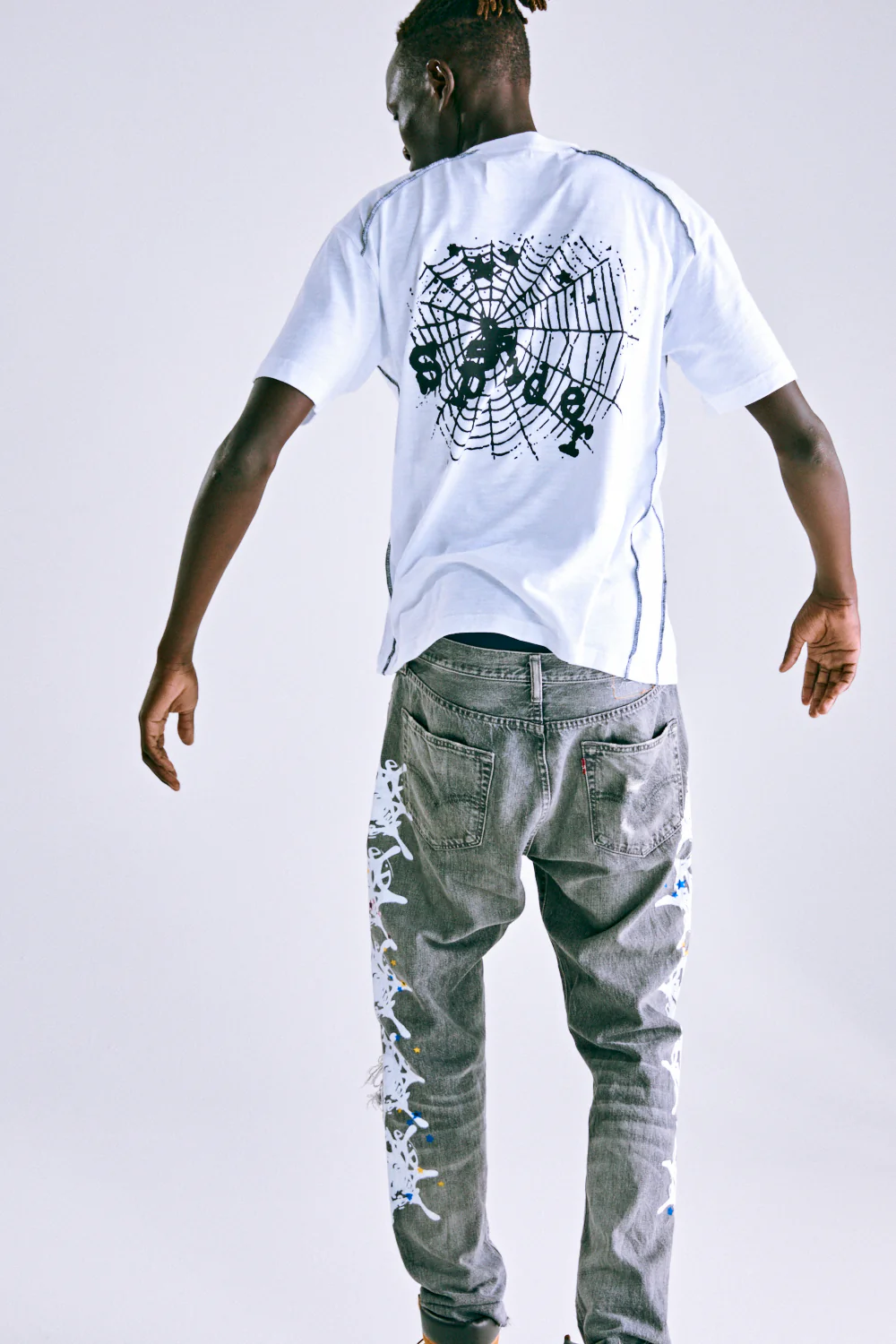 CONTRAST STITCH SLUB TEE - Image 13