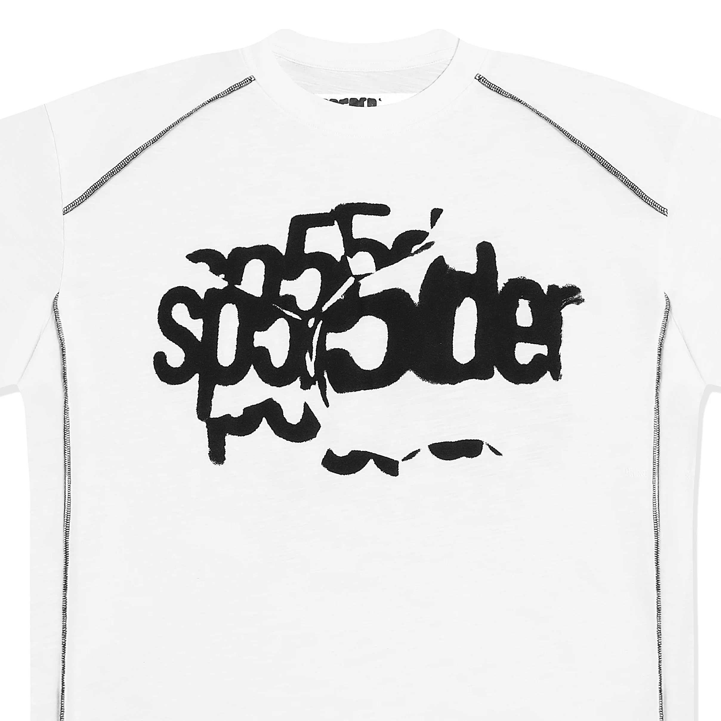 CONTRAST STITCH SLUB TEE - Image 3