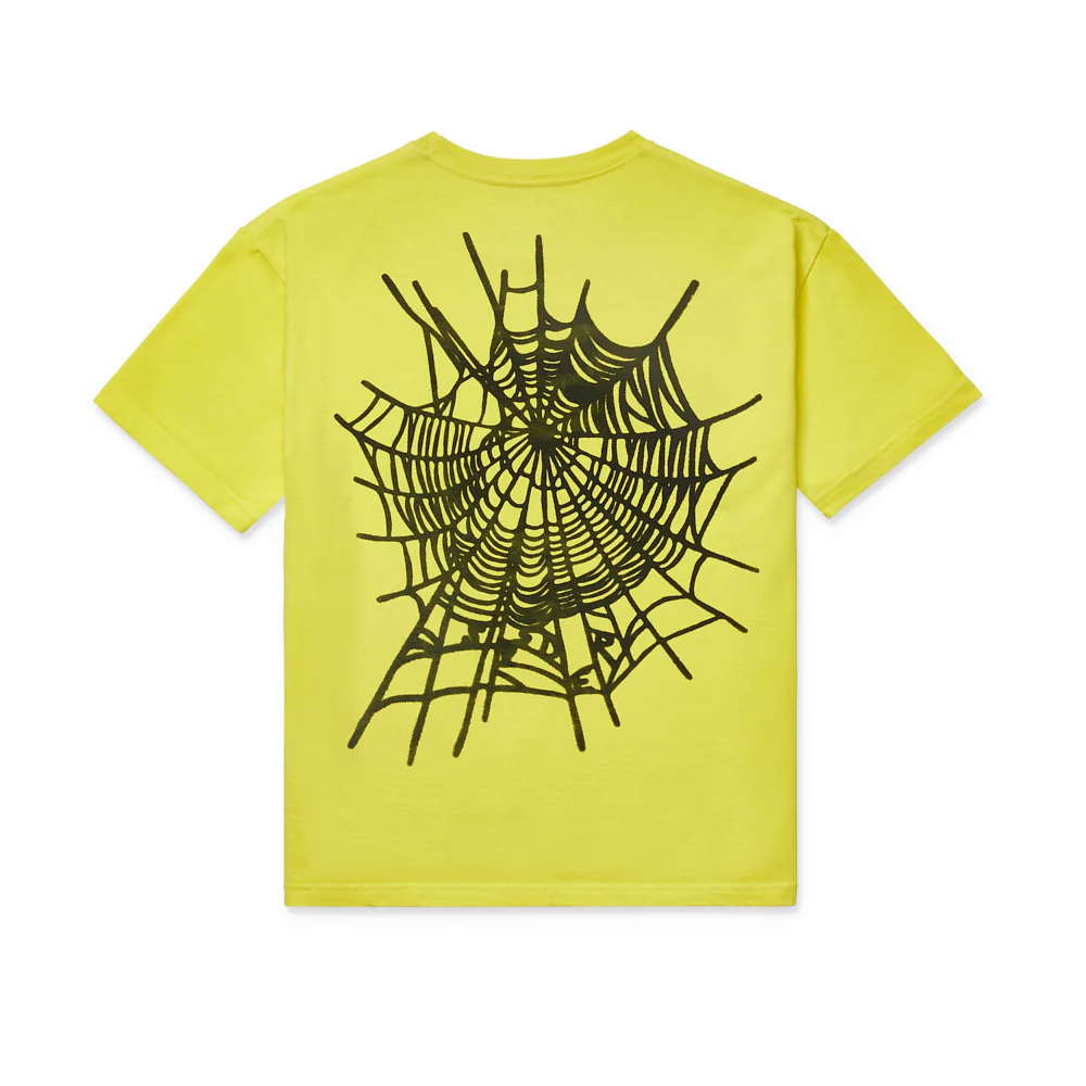 YELLOW/BLACK SP5DER WEB TEE - Image 3