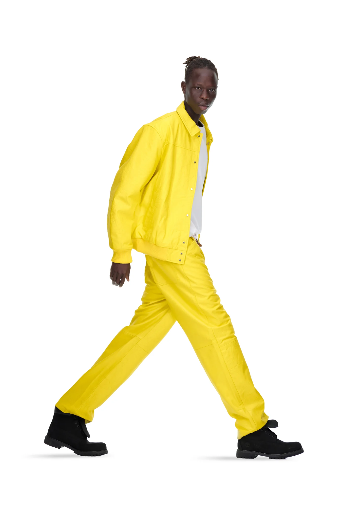 DEBOSSED WEB LEATHER PANT - Image 10