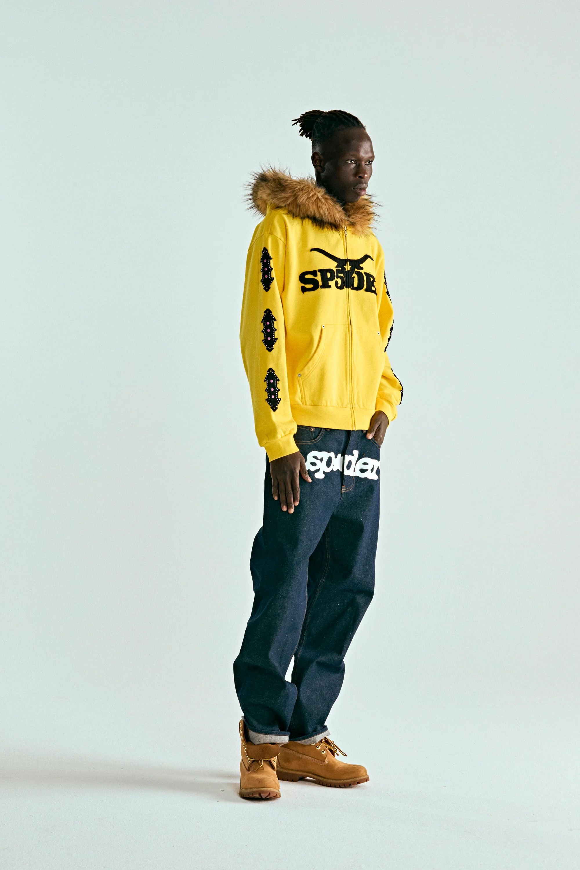 FUR HOODED ZIP UP SWEATSHIRT - Image 11