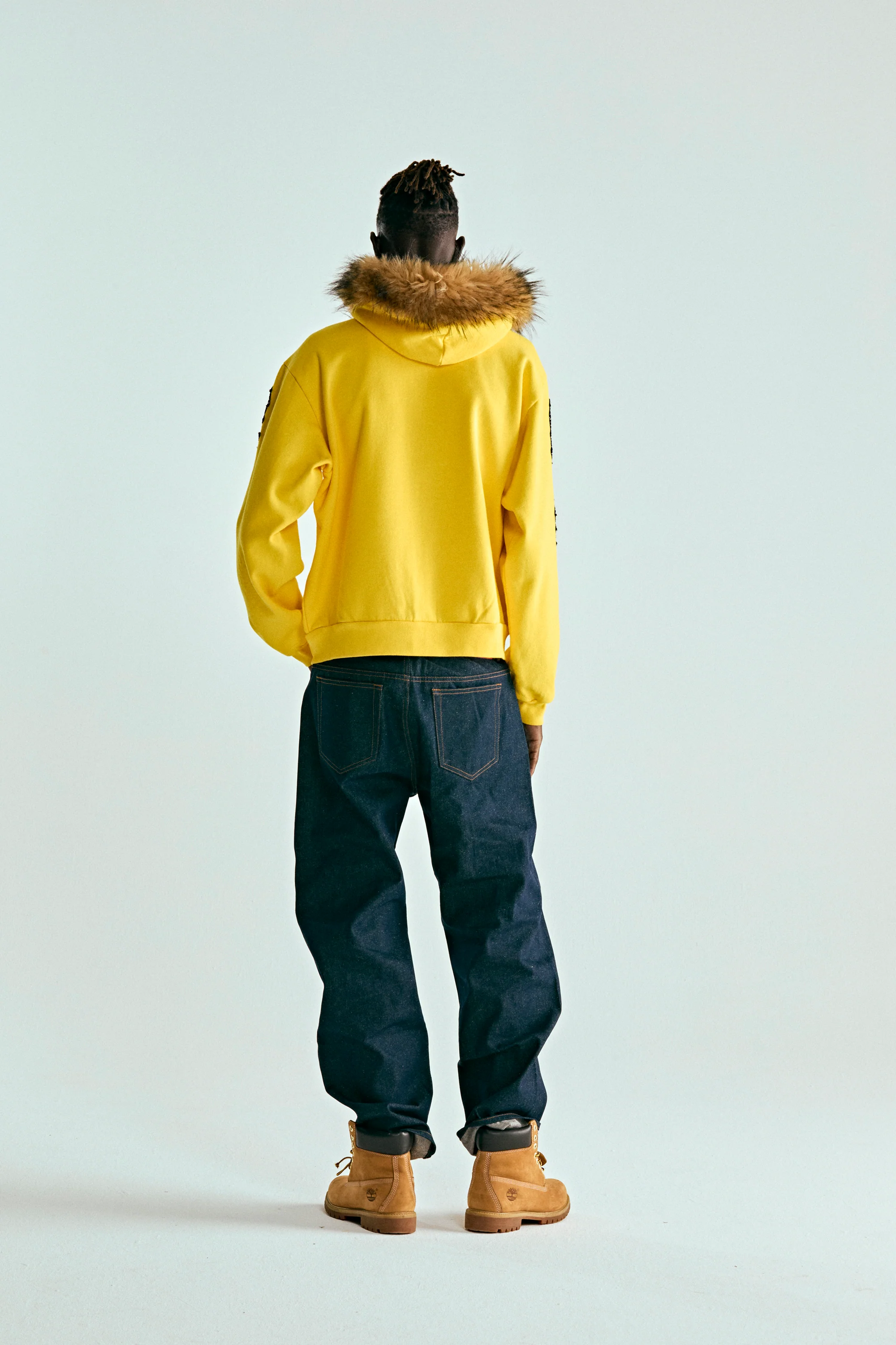FUR HOODED ZIP UP SWEATSHIRT - Image 13