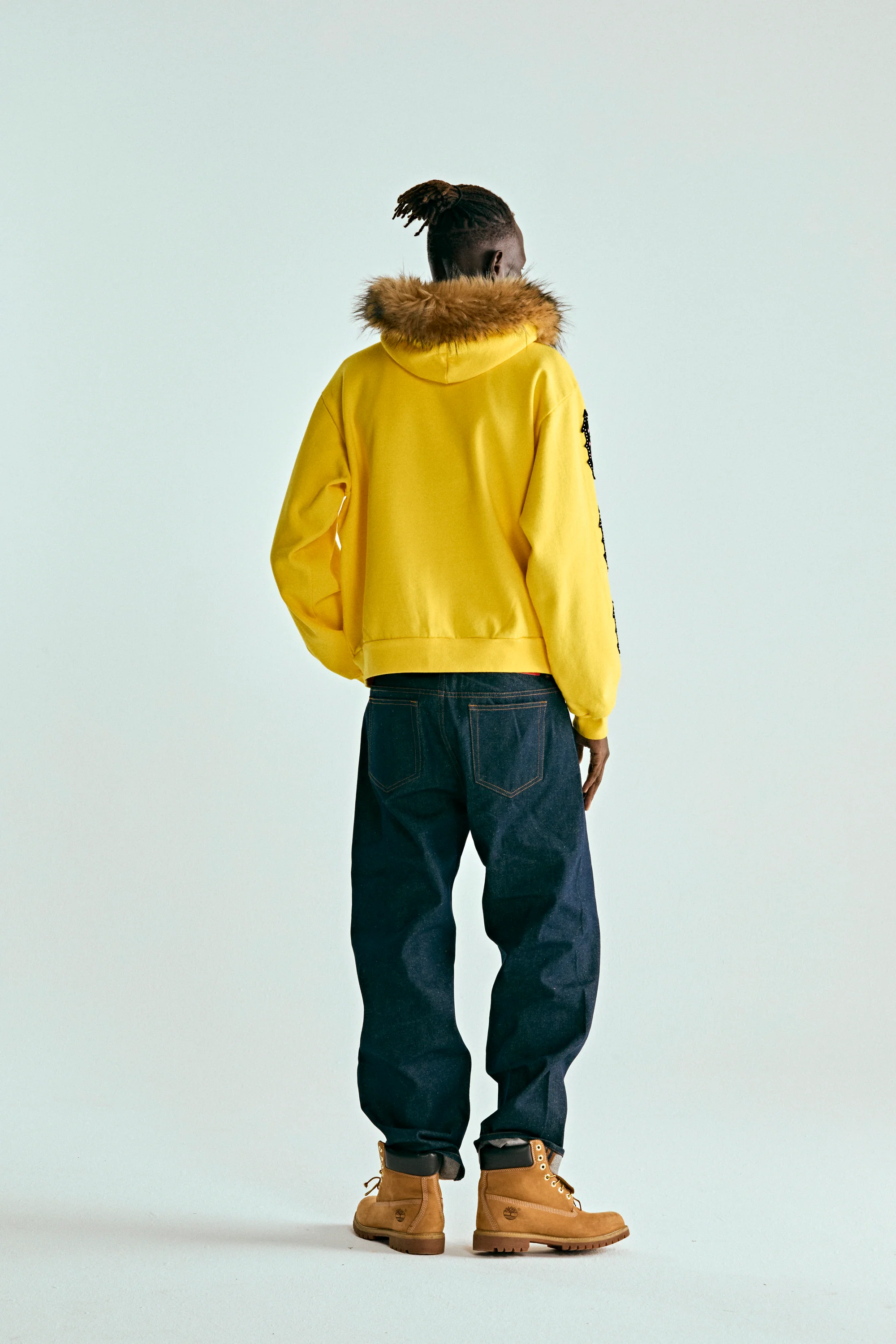 FUR HOODED ZIP UP SWEATSHIRT - Image 14