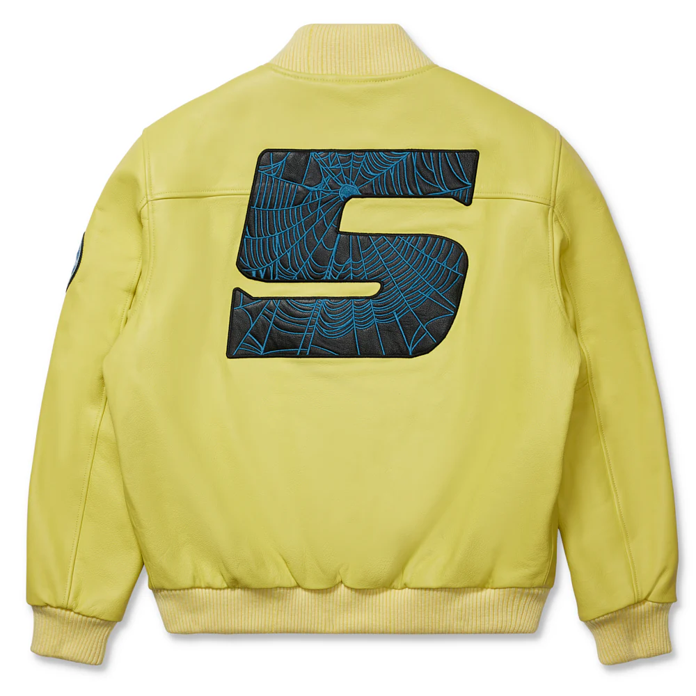 LEATHER LOGO BOMBER JACKET - Image 2